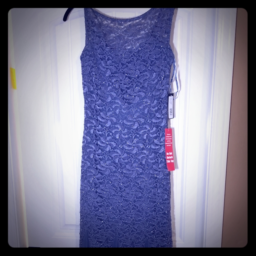 Slate Blue full legnth gown